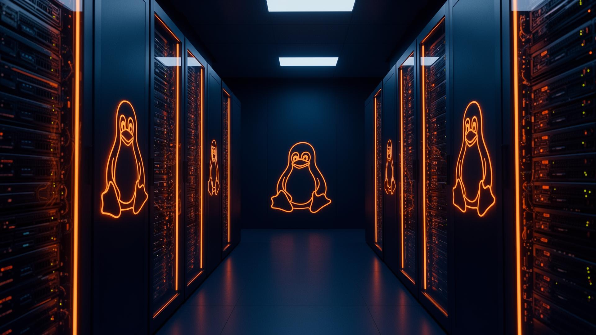 Linux Server-Infrastruktur in einem modernen Rechenzentrum